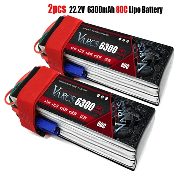 Lipo Baterijas VARCS 7.4 11.1 V V 15.2 14.8 V V 22.2 V 2S 3S 4S 6S 5200Mah 6300Mah 6500mAh 6200mAh 6750mAh 8000mAh 7000mAh par auto