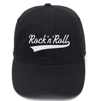 Lyprerazy Rock N Roll Klasiku Mazgātas Kokvilnas Pūkas Drukāšanas Regulējams Beisbola Cepure