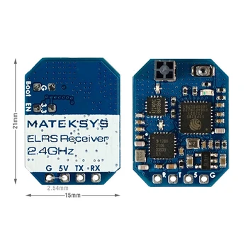 MATEK Mateksys ExpressLRS ELRS 2.4 GHz ELRS-R24-D ELRS-R24-S Nano Uztvērējs (Mikro Mini Freestyle lielos attālumos Sacīkšu Drones