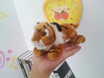 mazo cute plīša atrodas tīģeris rotaļlieta augstas kvalitātes dzeltens tīģeris lelle dāvanu par 25cm 2771