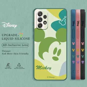 Mickey Mouse Šokolādes Mākslas Šķidruma Case For Samsung Galaxy A52s A72 A53 A33 A22 A02s A21s A12 A31 A51 A71 A03s A10s Fundas