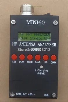 Mini HF ANT SWR Antenas Analyzer SARK100 Par Ham Radio Hobbists ar 3,7 v Li-on Baterija Bluetooth Versija