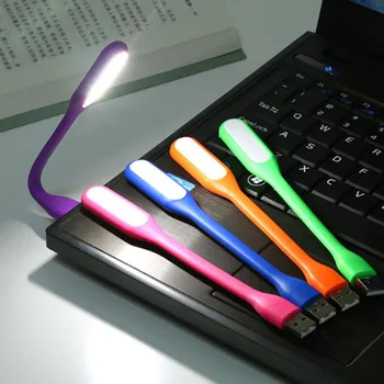 Mini LED galda gaismas Lasīšanas Gaismas Elastīgu USB led Nakts Apgaismojums, USB Acu Aizsardzība Lampas Power PC klēpjdators, Notebook