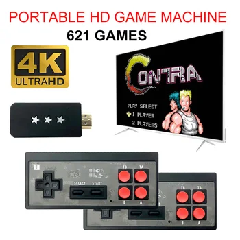 Mini TV spēļu konsole HDMI TV spēļu konsole, Y2 HD spēļu konsole, Bezvadu dubultspēlē spēļu konsole