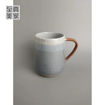 Mo Landi krāsu literatūras Ziemeļvalstīm ins retro radošo modes keramikas krūze izsmalcinātu greznību kafijas tasi