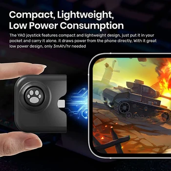 Mobilo Spēļu Kontrolleris ar Uzlādes Ports iPhone iPad Spēļu Gamepad Grip Šūpuļzirgs Apstrādāt Jaudas Iet Caur Uzlādes Melns