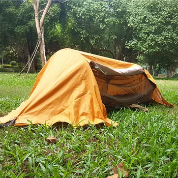 Multi-funkcionālo kukaiņu neto ūdensizturīgs pretvēja ultravieglajiem izpletni guļamtīkls gaisa telts Portatīvo Āra Kempings 270x140cm