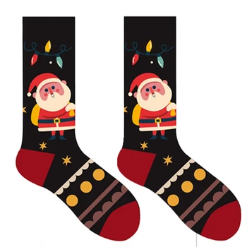 MXMA Radošo Pieaugušajiem Ziemassvētku Jaunums Smieklīgi Apkalpes Zeķes Multicolor Karikatūra Santa Claus, Sniegavīrs Piparkūkas Iespiesti Brīvdienās