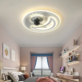 Mūsdienu LED Griestu Ventilators Gaismas Tālvadības pults Apgaismojums Guļamistabā Lliving Istabu Ventilatoru Lampas Dimming