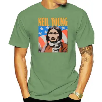 Neil Young Veco Koncerts Tūrisma Logo Mūzikas Leģenda Vīriešu Balts T-Krekls, Izmērs S-3Xl augstākās Kvalitātes Tee Krekls