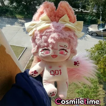 Noliktavā Nav atribūtiem Monster Rozā, Persiku 001 Plushie Gudrs Plīša 20cm Lelle Saģērbt Cospslay Anime Rotaļlietas Attēls Xmas Dāvanas OHG