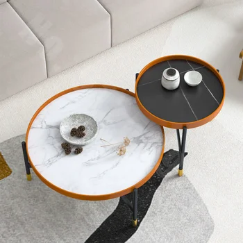 Nordic light luksusa mūsdienu mājsaimniecības kopā mazs dzīvoklis rock valdes kafijas galdiņu dzīvojamā istabā tējas galds daudzfunkcionāls