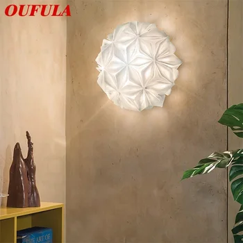 OUFULA Ziemeļvalstu Modernās Sienas Lampas LED Radošās Dizaina Dekoratīvie Istabas Sconce Kāpnēm Gaismas