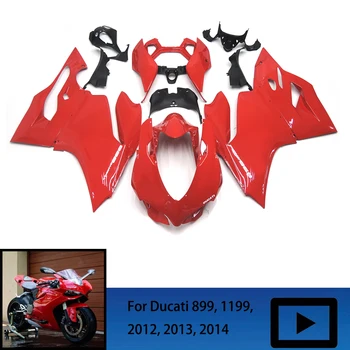 Par DUCATI 1199 2012. - 2014. gadam Motociklu ABS Injekcijas Ķermeņa Aptecētājs Komplekts Motociklu 1199 2012 2013 2014 ABS Aptecētājs Komplekts Body Black