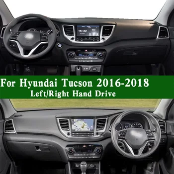 Par Hyundai Tucson TL 2016 2017 2018 Dashmat Paneļa Vāciņu, Instrumentu Paneli un Aizsargājošu Spilventiņu Dash Mat Anti-Netīrumi Pierādījumu, Rotas