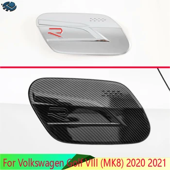 Par Volkswagen Golf VIII (MK8) 2020 2021 Auto Piederumi ABS Chrome degvielas tvertne segtu auto-stils apdares naftas degvielas vāciņš aizsardzības
