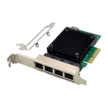 PCIE X4 2.5 G Gigabit Tīkla Karte RTL8125B 4 Port Ethernet Tīkla Karte Darbvirsmas Servera Tīkla Karte