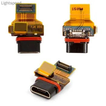 Plakano Kabeli Savietojams SONY Z5 Kompakts Mini E5803 E5823(USB Uzlādes Savienotājs)Rezerves Daļas