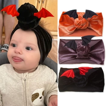 Pleuche Hairbands Bērnu Halloween Galvassegu Lielu Bat Galvu Zīdaiņu 0-3Year Bērnu Foto Atvašu Aksesuārus Matu Dropshipping