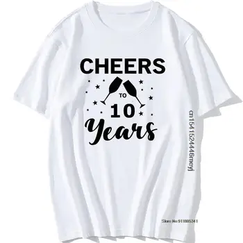 Priekā Līdz 10 Gadiem 10. 15. Dzimšanas dienas svinības Custom T-krekls Smieklīgi Unisex Laulību Gadadienas Dāvanu T Mens Grafiskais t-veida Topi