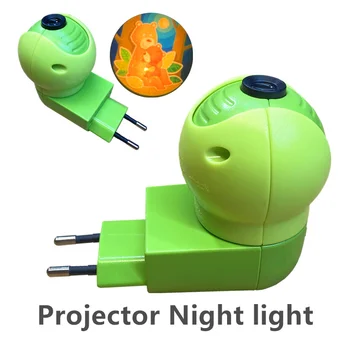 Projektors ES Plug 220V LED Nakts Gaisma Radošo Galda, Gultas Lampa Romantiska Lācis Attēlu Bērni Telpu Dekorēšana Ziemassvētku Dāvanu Kastē