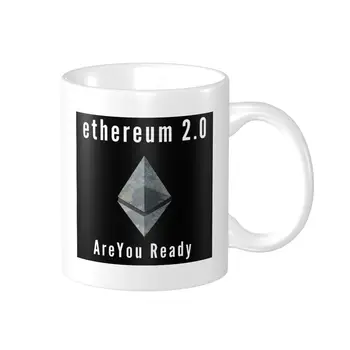 Promo Ethereum 2.0 - vai Esat Gatavs, Racerback Tvertne Krūzes Oriģinālas Krūzes KRŪZES Izdrukāt Jaunums Bitcoin alus kausus