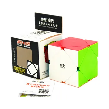 QiYi QiCheng Šķībs Cubo Magico Konkurenci Profesionālo Ātrums Dāvanu Krāsu Rotaļlieta Pieaugušiem Bērniem Puzzle Izglītības Creative Magic Cube