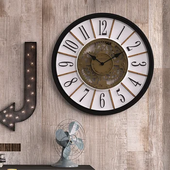 Radošā Liels Sienas Pulkstenis Viesistaba Vintage Numuri Klusums Sienas Pulkstenis Eiropas Stila Zegar Scienny Mājsaimniecības Produkti