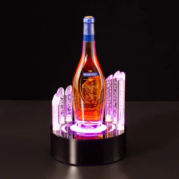 Radošā Uzlādējams LED Apgaismojums Alus Pudeles Turētājs Apgaismojums, Šampanieša Kokteilis Beautifier Bārs Diskotēka Partijas Apdare