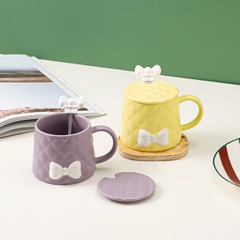 Radošās Keramikas Kauss ar Rokturi Siltuma Izturīga Kafijas Pienu, Sulu Dzērienu Krūzes Brokastis Tējas Tases Auzu Mājas Biroja Dzērienu Piegāde