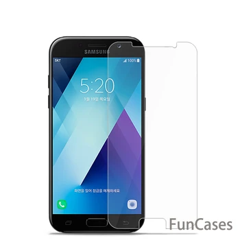Samsung Galaxy A5 A7 A8 + PLUS 2018. gadam A3 A5 A7 Līdz 2017. A320 A520 A720 A530 A730 Rūdīts Stikls Anti Saplīst Ekrāna Aizsargs Filmu