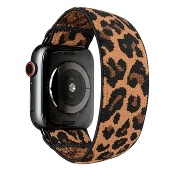 Scrunchie Siksnu Apple skatīties joslas 44 mm, 40mm iWatch 38mm 42mm Elastīgs watchband aproce correa jostu, sērija 5 4 3 38/42