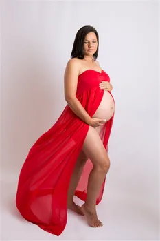 Sexy Sievietes Grūtniecības un Dzemdību Garās Kleitas par Fotogrāfiju, Foto Atvašu Vasaras Acs Grūtniecības Kleita Maternitātes Drēbes