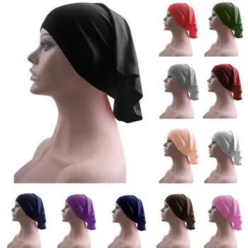 Sievietēm Musulmaņu Saskaņā Ar Šalli Klp Caurule Motora Pārsegs Iekšējā Klp Kaula Galvas Vāka Cepuri Arābu Matu Izkrišana Galvas Vāka Cepures Piederumi Jaunas