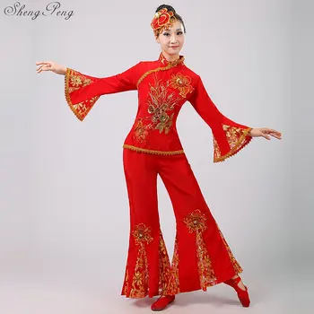 Sieviešu ķīnas tautas deju hanfu Princese apģērbs austrumu deju tērpi Ķīniešu deju tērpi Ķīnas tautas tērps Q359