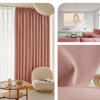 Skujiņas Japāņu stila šenila samta aizkari mūsdienu minimālisma gaismas luksusa dzīvojamās istabas augstas kvalitātes bieza auduma yy