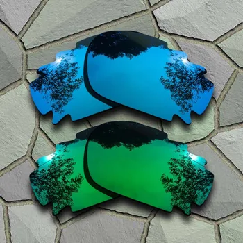 Sky Blue&Jade Green Polarizētās Saulesbrilles Nomaiņa Lēcas Oakley žokļa kaulu Novadītais
