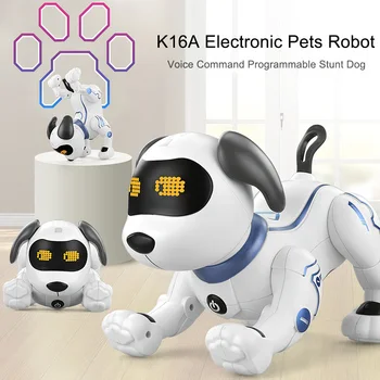 Smart rotaļlietas Elektronisko Dzīvnieku, Mājdzīvnieki RC Robots Suns Balss Tālvadības Rotaļlietas Mūzikas Dziesmu Rotaļlietas Bērniem RC Rotaļlietas Dzimšanas dienas Dāvana