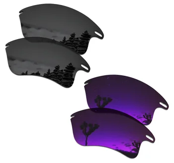 SmartVLT 2 Pāri Polarizētās Saulesbrilles, Rezerves Lēcas Oakley Ātri Jaka XL Stealth Black un Plazmas Violeta