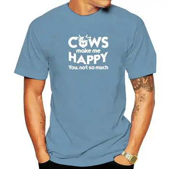 Smieklīgi Govis Padara Mani Laimīgu Jums Nav T-Kreklu Apdruka Vīriešu Apģērbs Dāvanu Kokvilnas Ar Īsām Piedurknēm Lielgabarīta T Krekls Grafiskais Harajuku Hip Hop