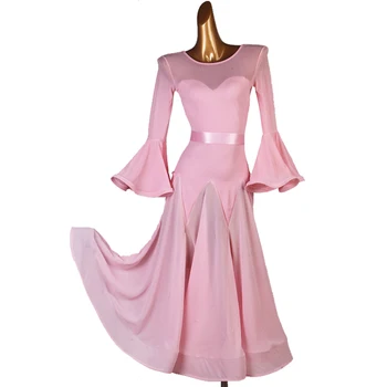 standarta deju kleitas valsis kleitu par balles dejas balles deju kleitas rumba deju tērpi deju apģērbu rozā