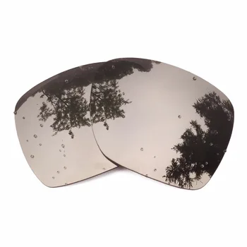 Sudraba Spoguļu Polarizētās Lēcas Nomaiņa Noviržu Rāmja Saulesbrilles 100% UVA & UVB un Anti-scratch