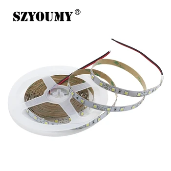 SZYOUMY LED Lentes Ultra Spilgtums Elastīgu 4040 led gaismas 5m 12V 300LED / 600LED balta/Warm White Melnbaltās lentes mājas