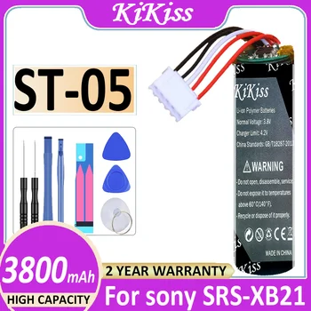 Sākotnējā KiKiss Akumulators, Jaunas ST-05 ST-05S Li-ion Akumulators Sony SRS-XB21 Atskaņotājs, Akumulators, 3800mAh +Instrumenti
