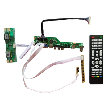 T. V56.031 Jaunu Universālu HDMI, USB, AV, VGA LTV PC LCD Kontrolieris Kuģa 15.6 collu 1366x768 LTN156AT01 CCFL LVDS Monitoru Komplekts