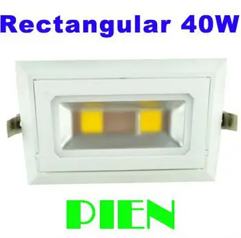 Taisnstūra padziļinājums, COB led gaismas 40W 30W COB downlight grozāms lamparas de techo luces virtuves 110V-240V ar DHL 10pcs