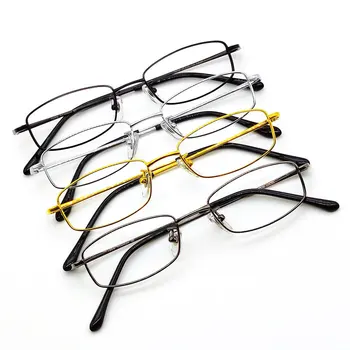 Titāna Briļļu Rāmis Vīriešu, Sieviešu Vintage Nelielu Kvadrātveida Briļļu Retro Optiskās Brilles Rāmji Tuvredzība Recepšu Rāmis Oculos