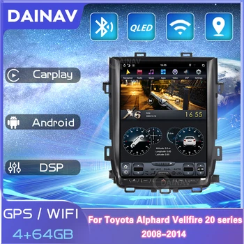 Toyota Alphard Vellfire 20 sērijas 2008-2014 Android Tesla stila Auto DVD Atskaņotājs, GPS Navigācija Radio