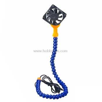 Trešo Palīdzīgu Roku, Zila /Oranža Lodēšanas Elastīgs Kronšteins Ar USB Ventilators RC modeli, remonts, instrumenti,