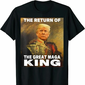 Ultra MAGA smieklīgi Trumpis 2024. Gadam Atgriešanās Lielā Maga Karalis T Krekls Jaunas 100% Kokvilnas, ar Īsām Piedurknēm O-veida Kakla T Gadījuma Vīriešu Top